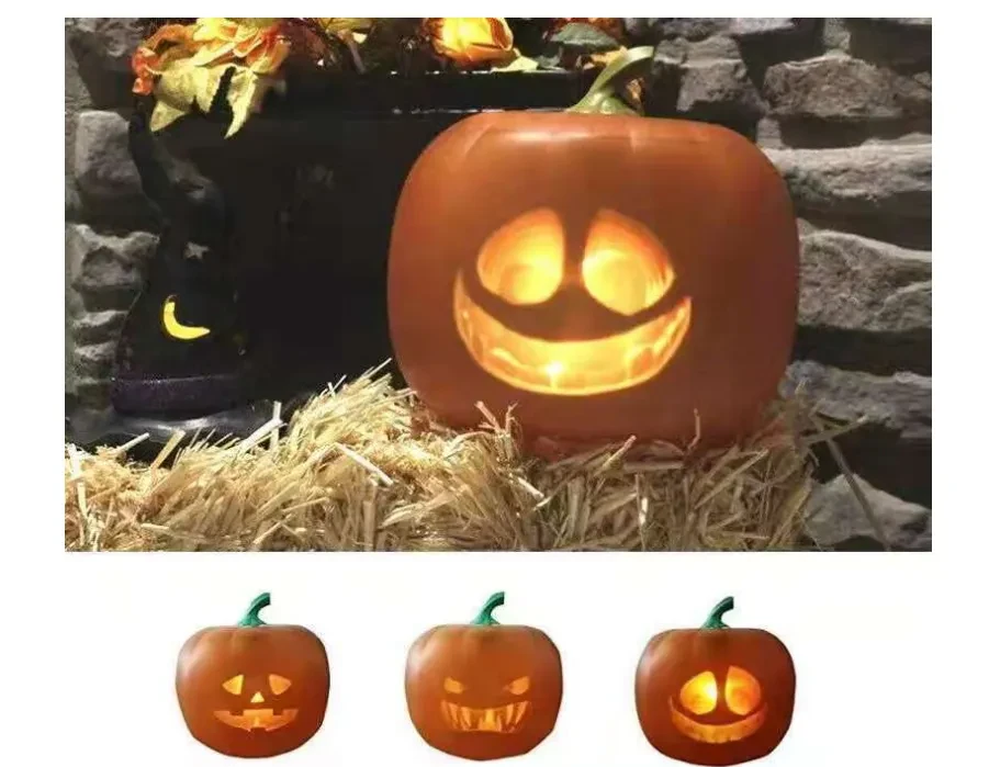 HauntedFinds Jabberin Jack Signature Edition  Animated Talking Pumpkin with 8" HD Display & Immersive Audio