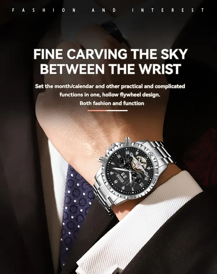 RUIGE Luxury Automatic Mechanical Women's Watch: Elegance and Precision Combined