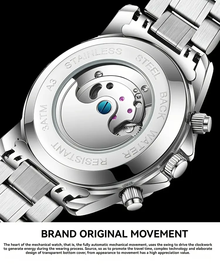 RUIGE Luxury Automatic Mechanical Women's Watch: Elegance and Precision Combined