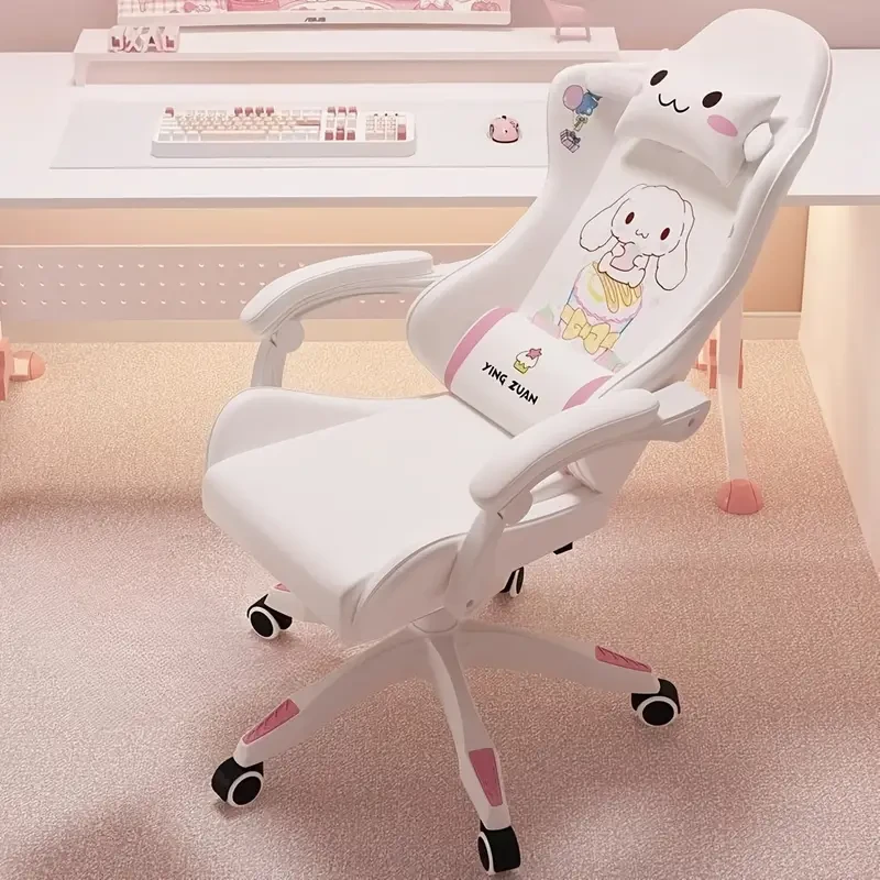Sanrio Girls Pastel Gaming Chair with Bunny Ear Armrests
