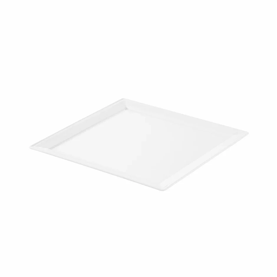 Crockery Square Plate White 12"