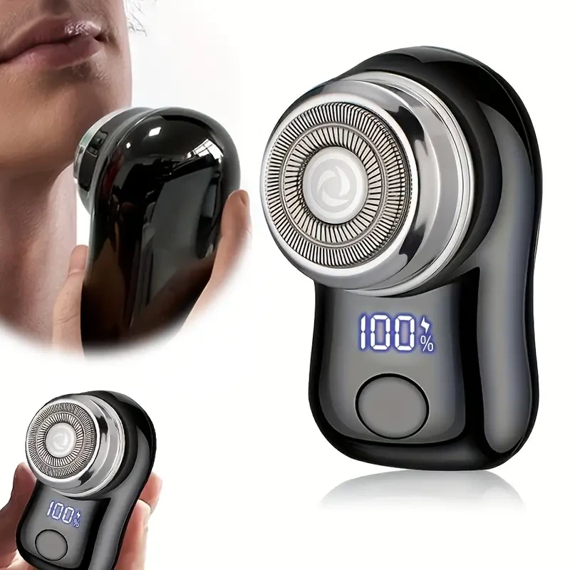MIGUAN Mens Electric Shaver USB-Rechargeable, LED Display, Compact Travel Design