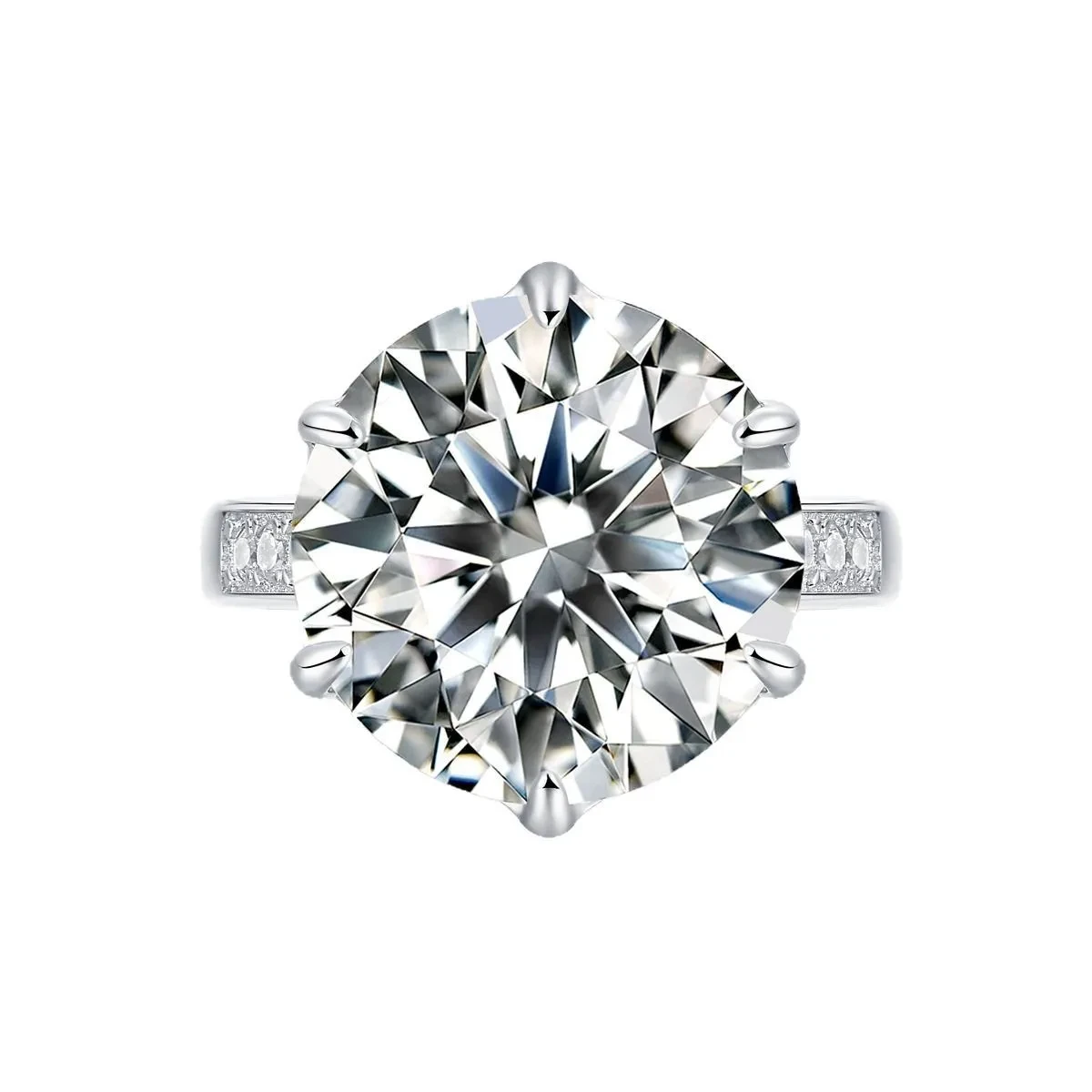10 Carat Moissanite Ring