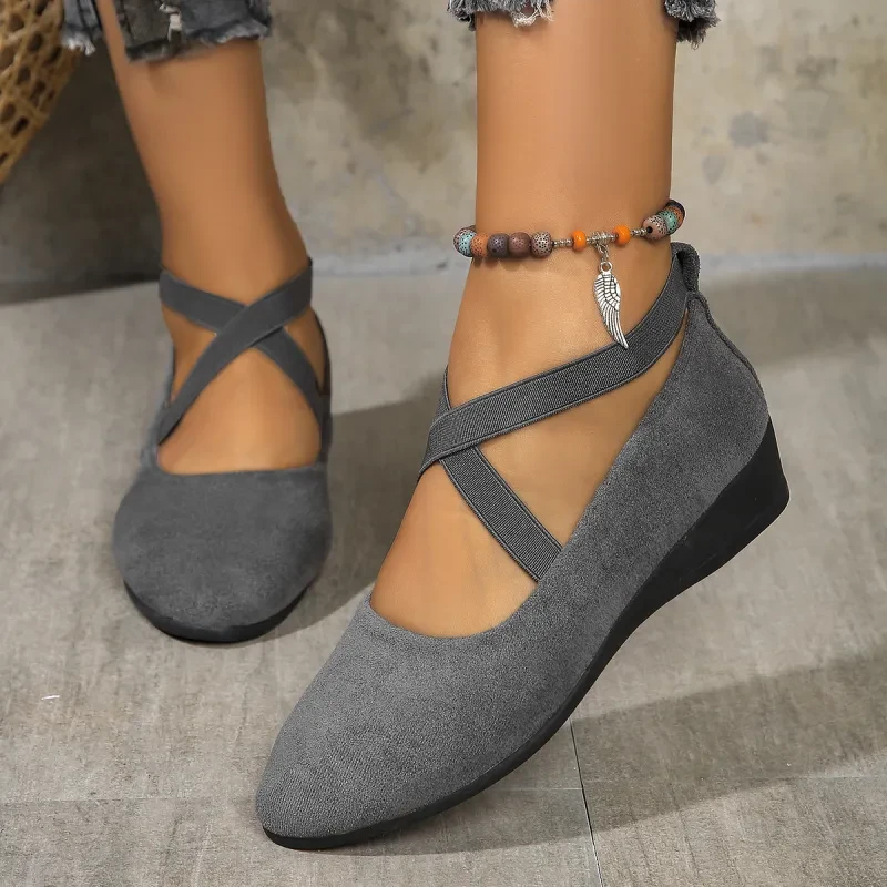 ANGEL - Comfy Closed Wedge Slip-On Shoes