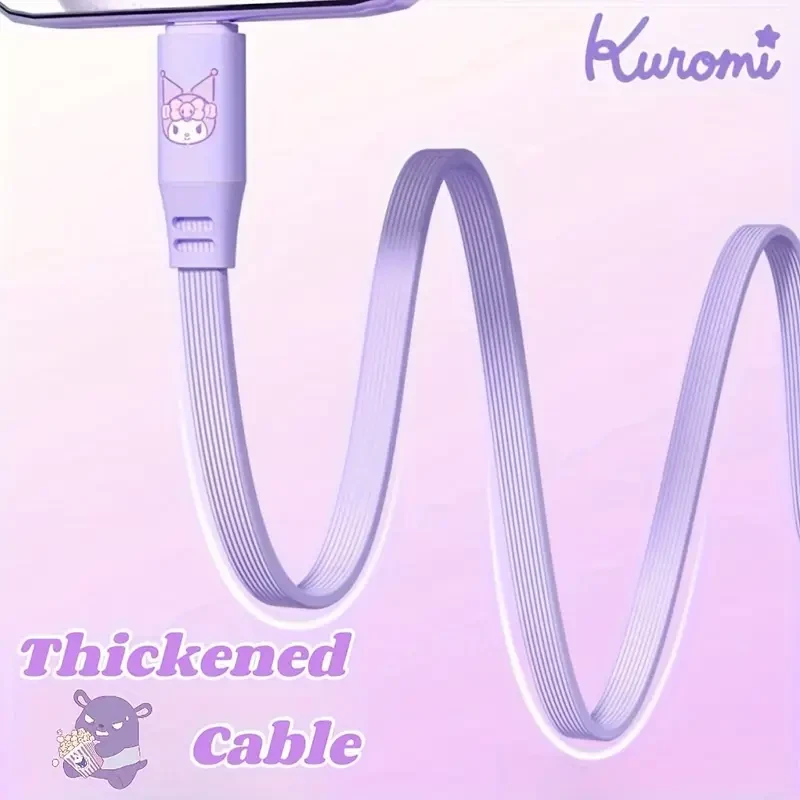 Sanrio 2-in-1 Cartoon Pendant Data Cable Kuromi, Cinnamoroll, My Melody & Pochacco Editions