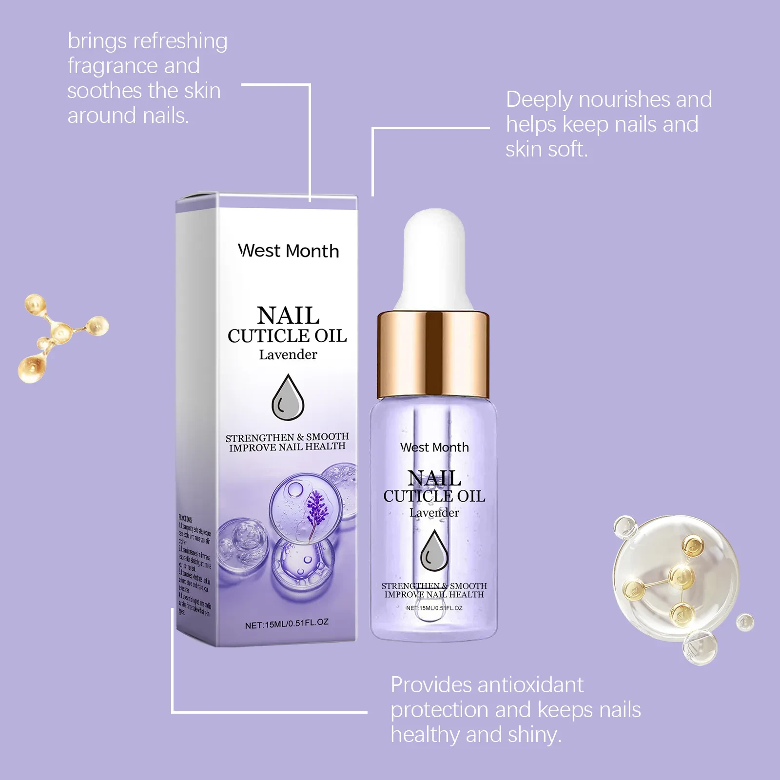 WEST MONTH Nail Cuticle Oil