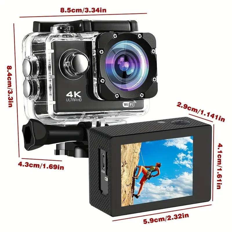 OURLIFE 4K HD Action Camera Powerful, Compact & Adventure-Ready