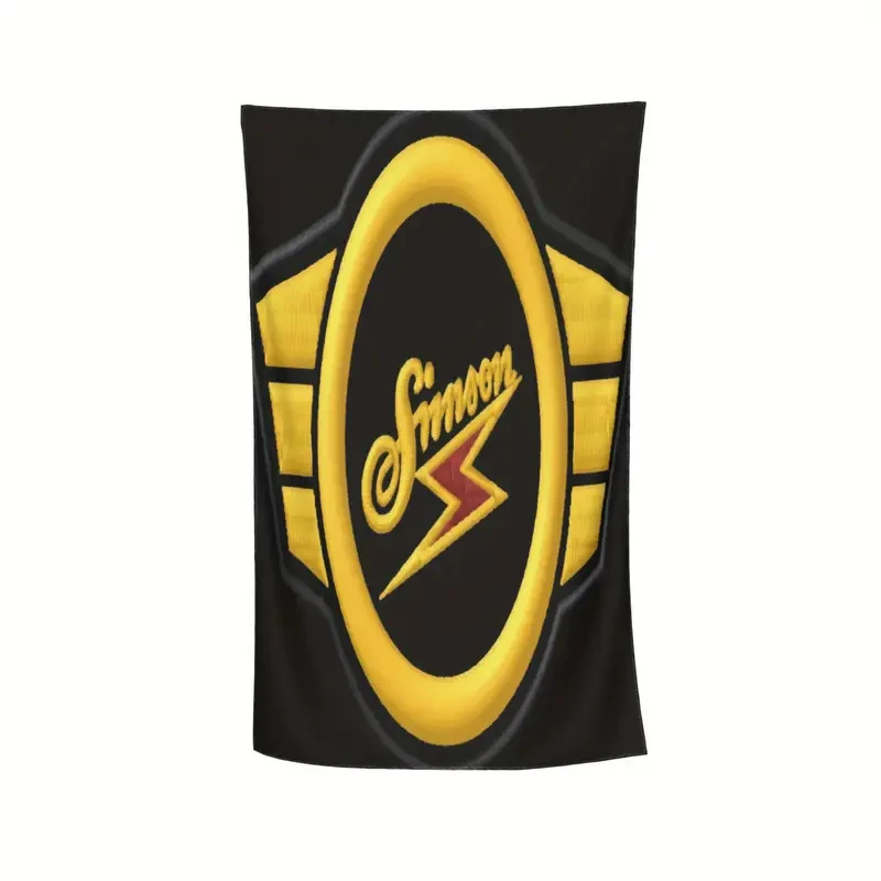 Simson Emblem Quick-Dry Beach & Gym Towel  Bold, Premium & Ultra-Soft