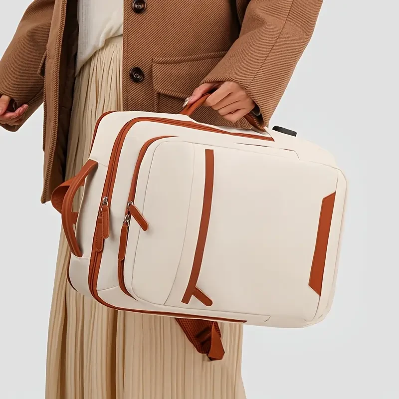 OGEHUAFEE Expandable Laptop Backpack Modern, Durable & Space-Inspired