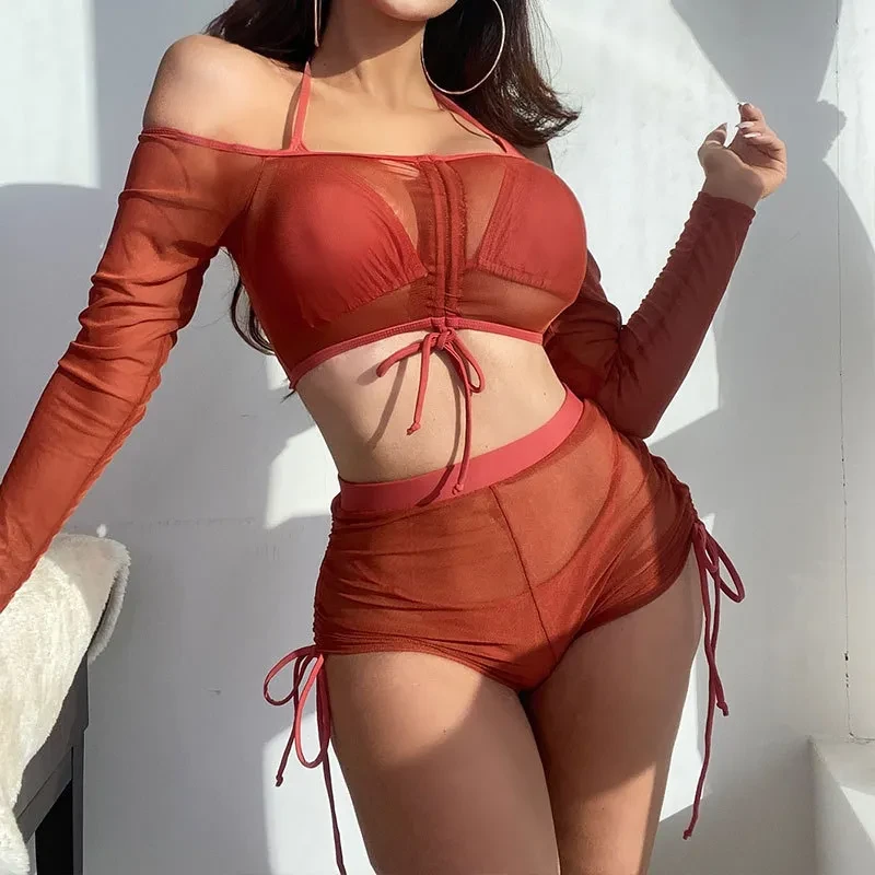 Two Piece Mesh Swimsuit