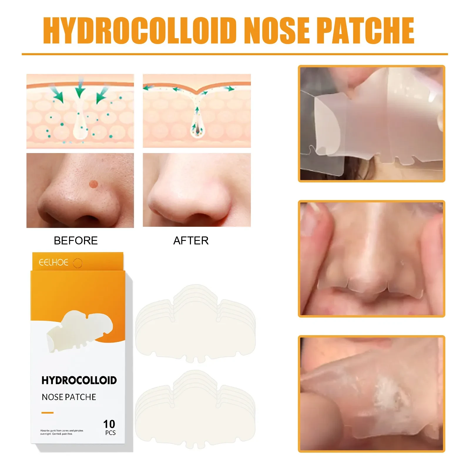 Pore Cleaning Tear And Pull Cleaning Blackhead Removing Strip