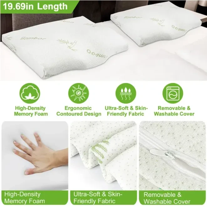 Bamboo Memory Foam Sleep Pillow