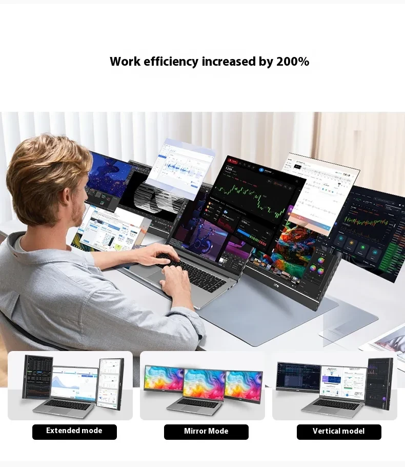HD 14-inch Single-screen Dual-screen Office Display