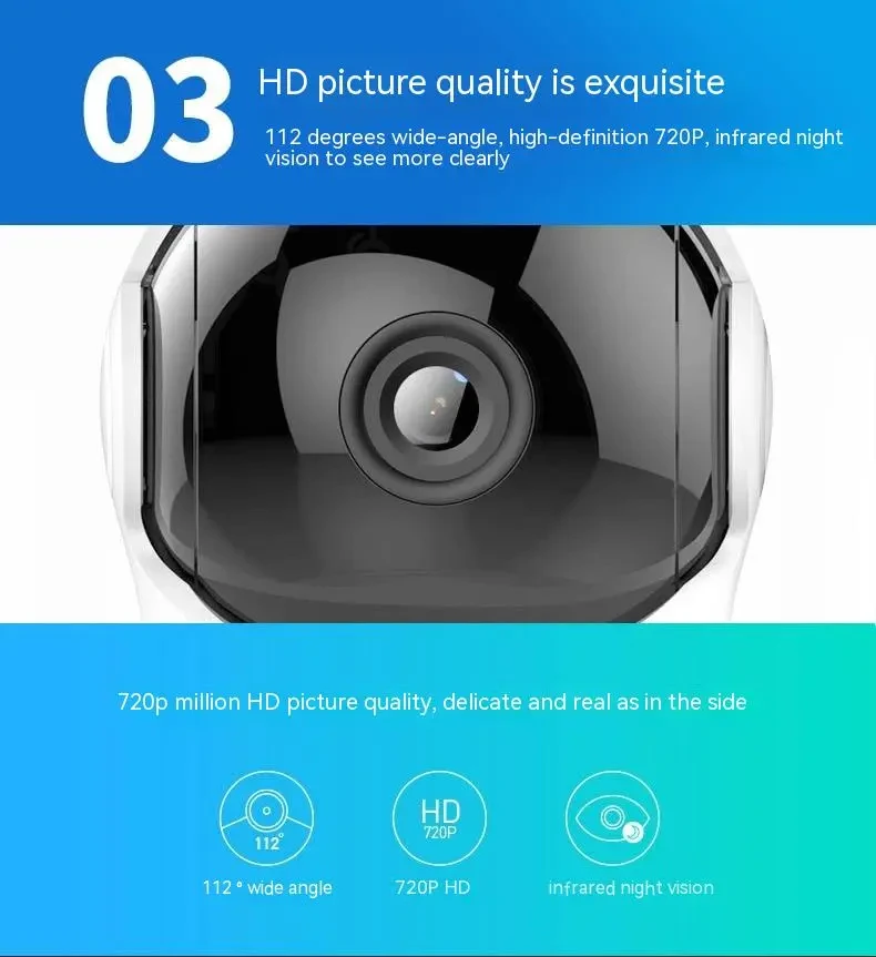 HD Night Vision Home 360-degree Surveillance Wireless WiFi Camera