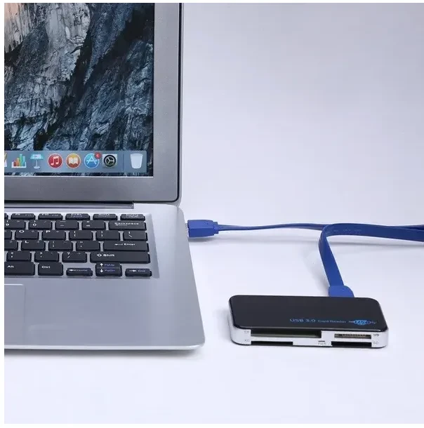 USB 3.0 Memory Card Reader Adapter 5GBPS Fit For CF TF SD Micro SD XD M2 MS Card