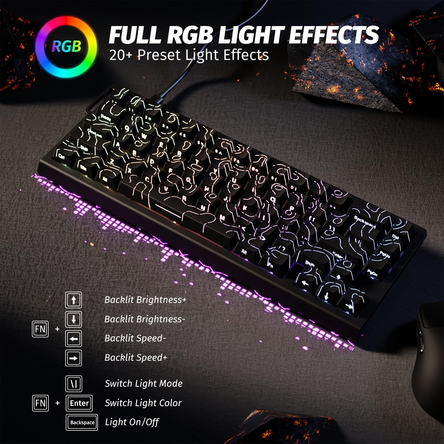 ATTACK SHARK X68 HE 8KHz Rapid Trigger Keyboard