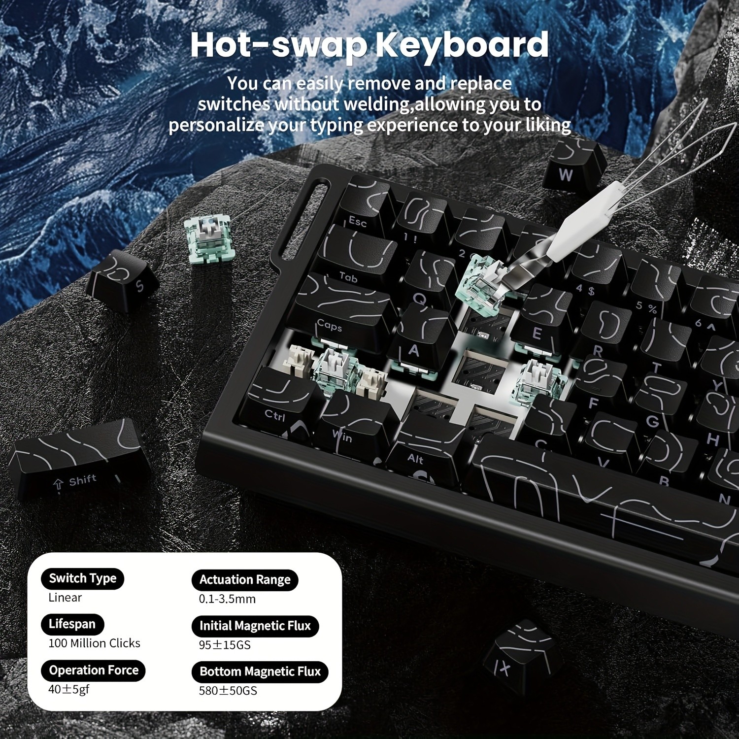 ATTACK SHARK X68HE Magnetic Gaming Keyboard