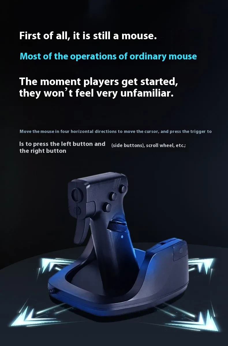 Shooting Game Mouse Gun Type Vertical Handle Grip Trigger Characteristic Pistol Vertical Wired Peripheral Others