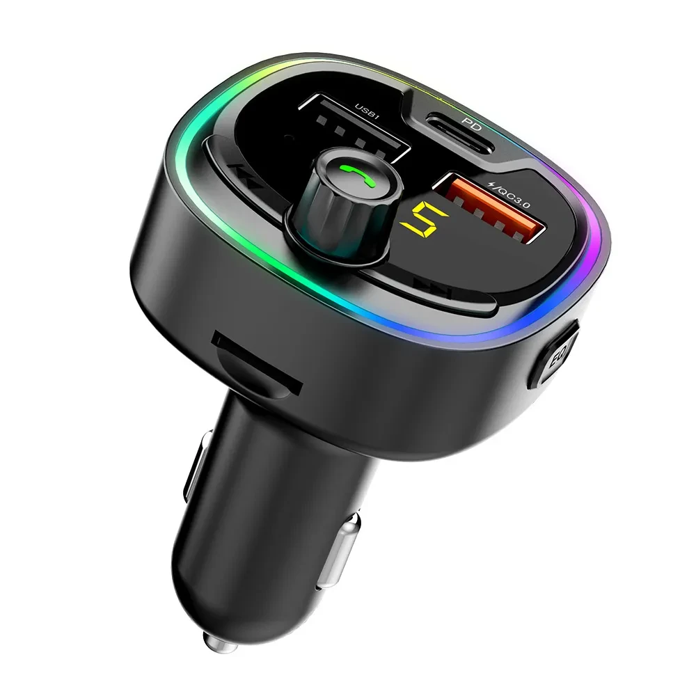 New Car Mp3 Player Led Colorful Marquee Light Car Bluetooth
