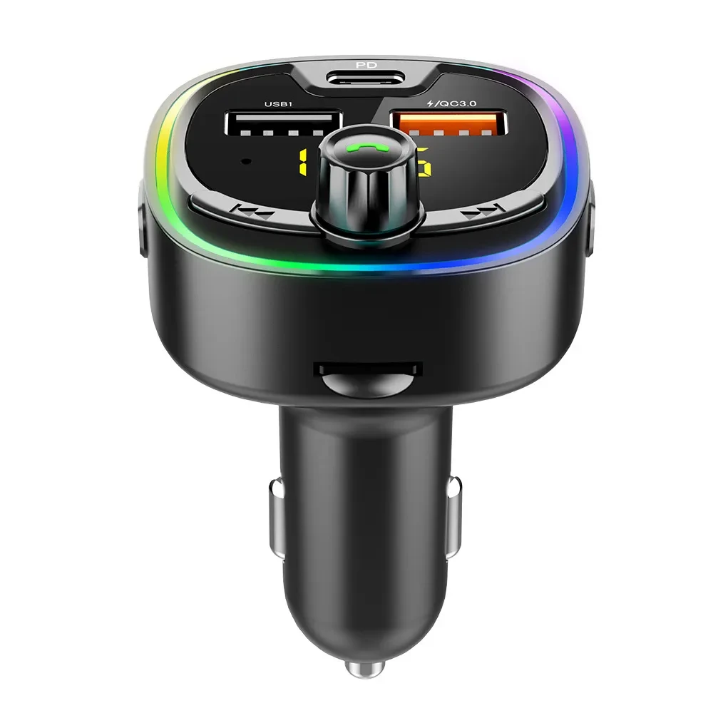 New Car Mp3 Player Led Colorful Marquee Light Car Bluetooth
