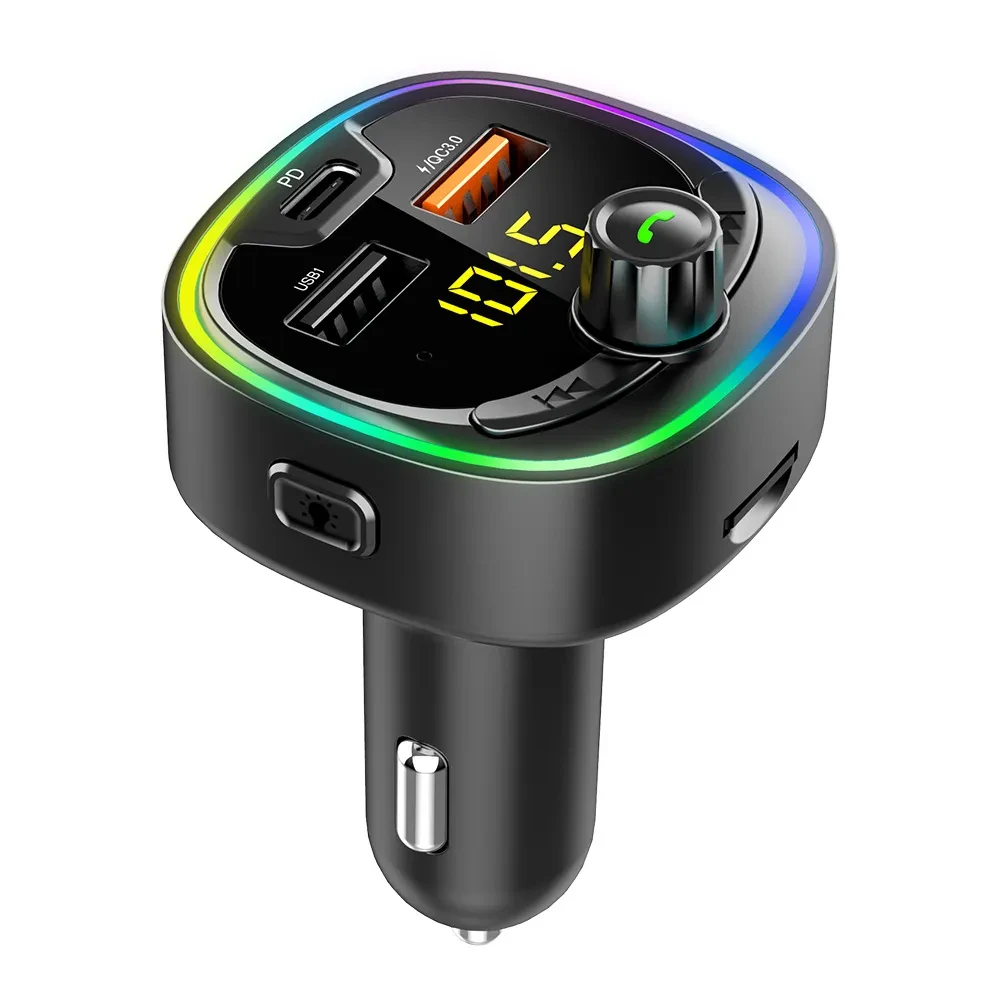 New Car Mp3 Player Led Colorful Marquee Light Car Bluetooth