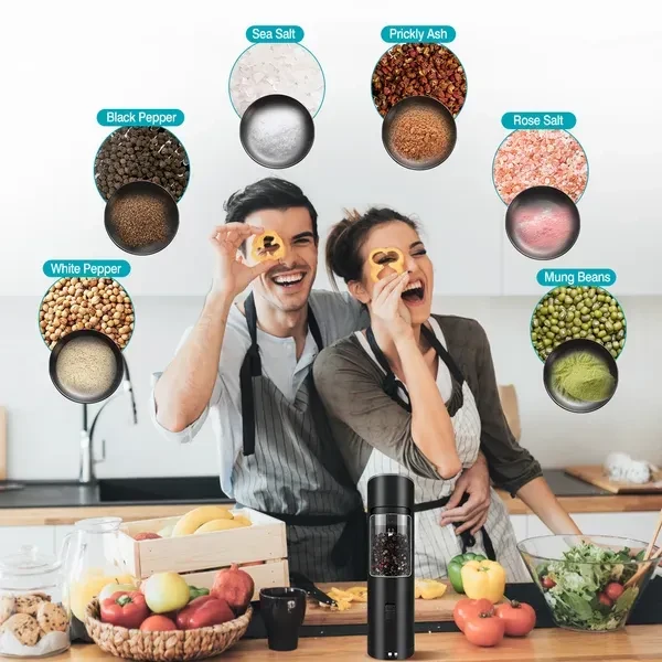 Electric Salt And Pepper Grinder Automatic Gravity Sensor Battery