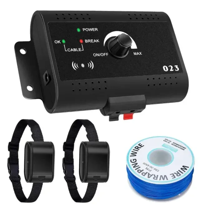 Electric Dog Fence System With Collar And Wire
