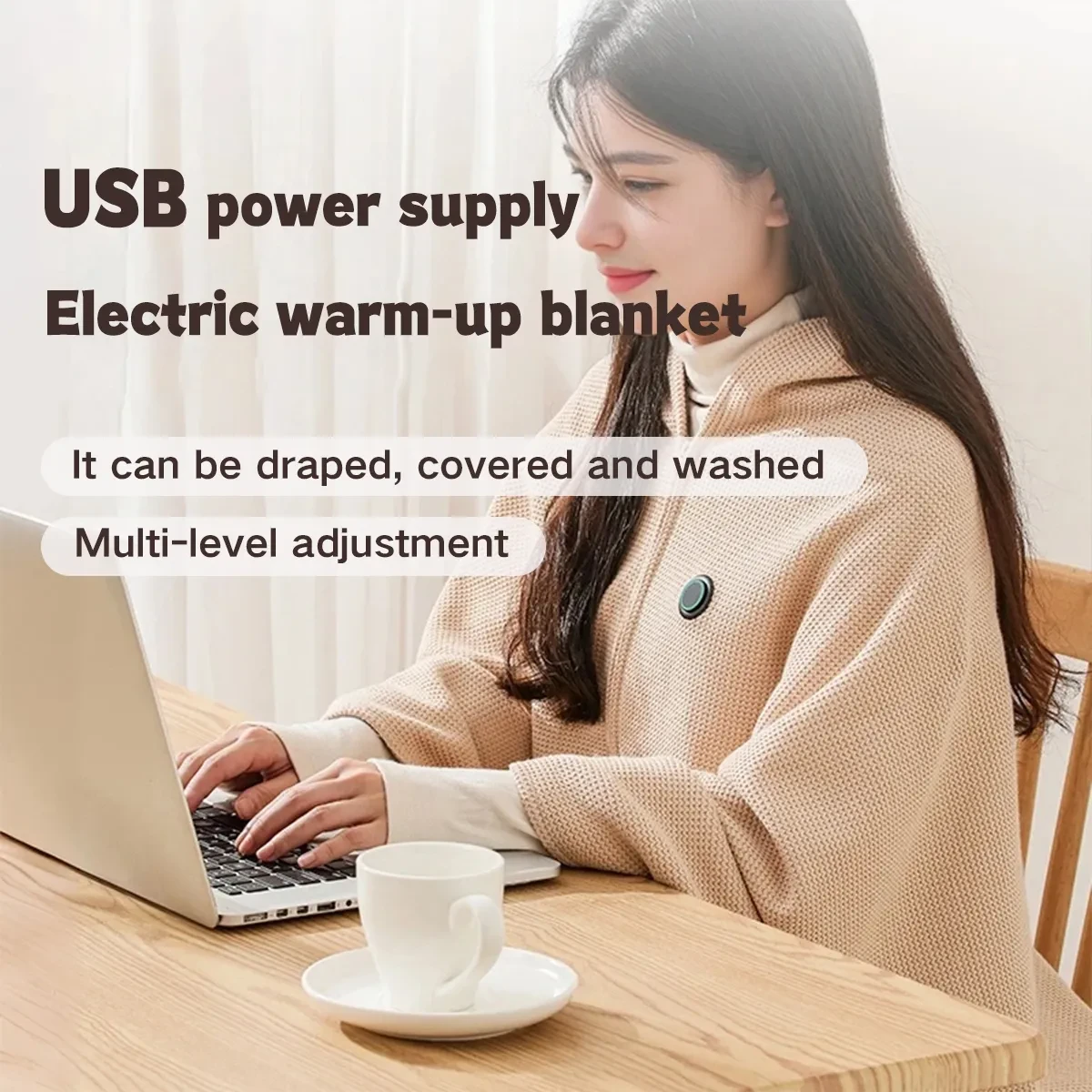WarmWave Portable Heated Shawl Wrap