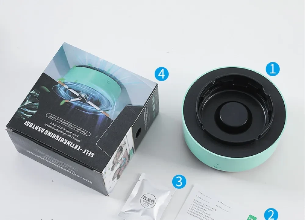 Air Purifier Ashtray Intelligent Electronic Ashtray For Filtering Second-Hand Smoke From Cigarettes Remove Smoking Home Office