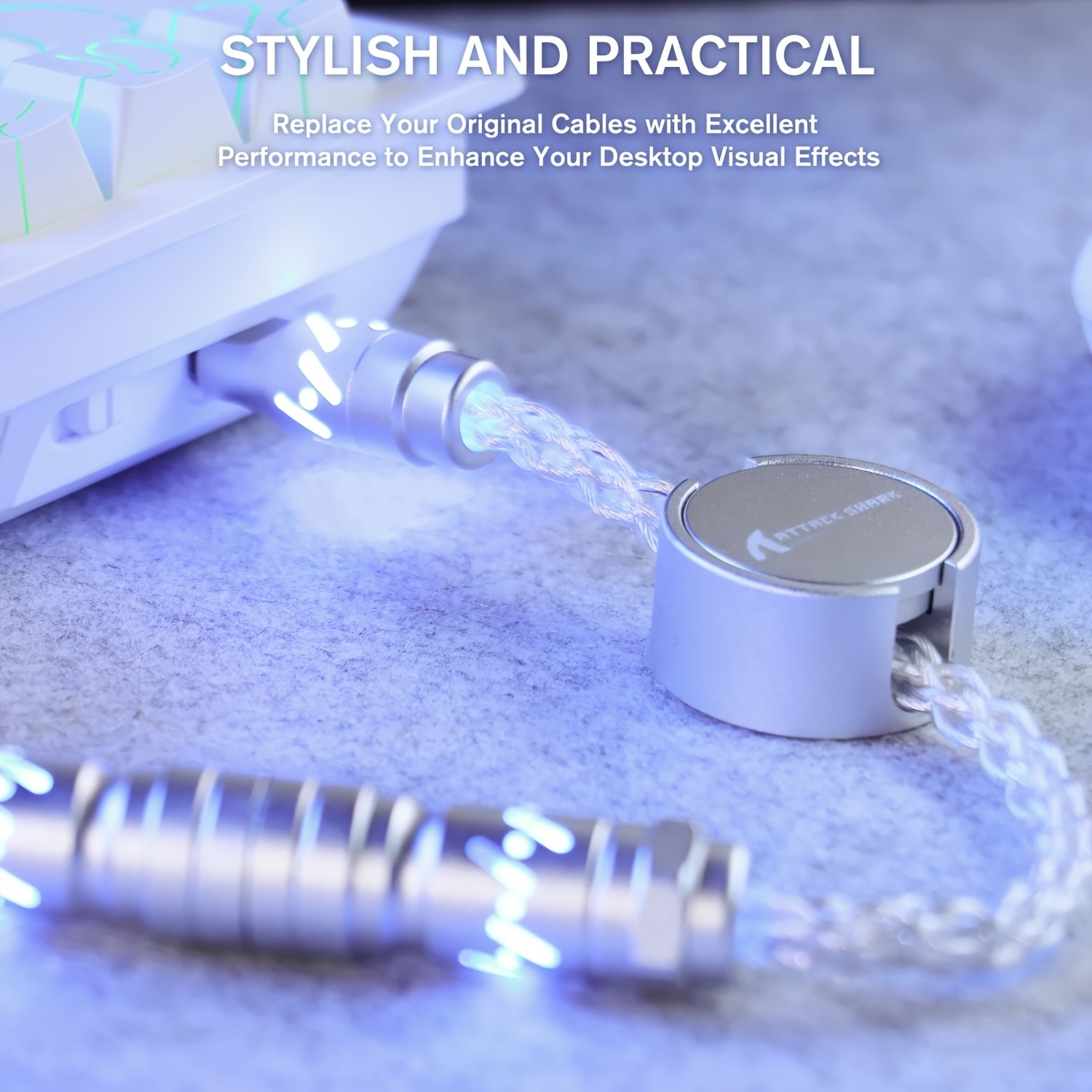ATTACK SHARK C07 RGB Cable Magnetic, Smart, and Stylish Power for NZ Setups