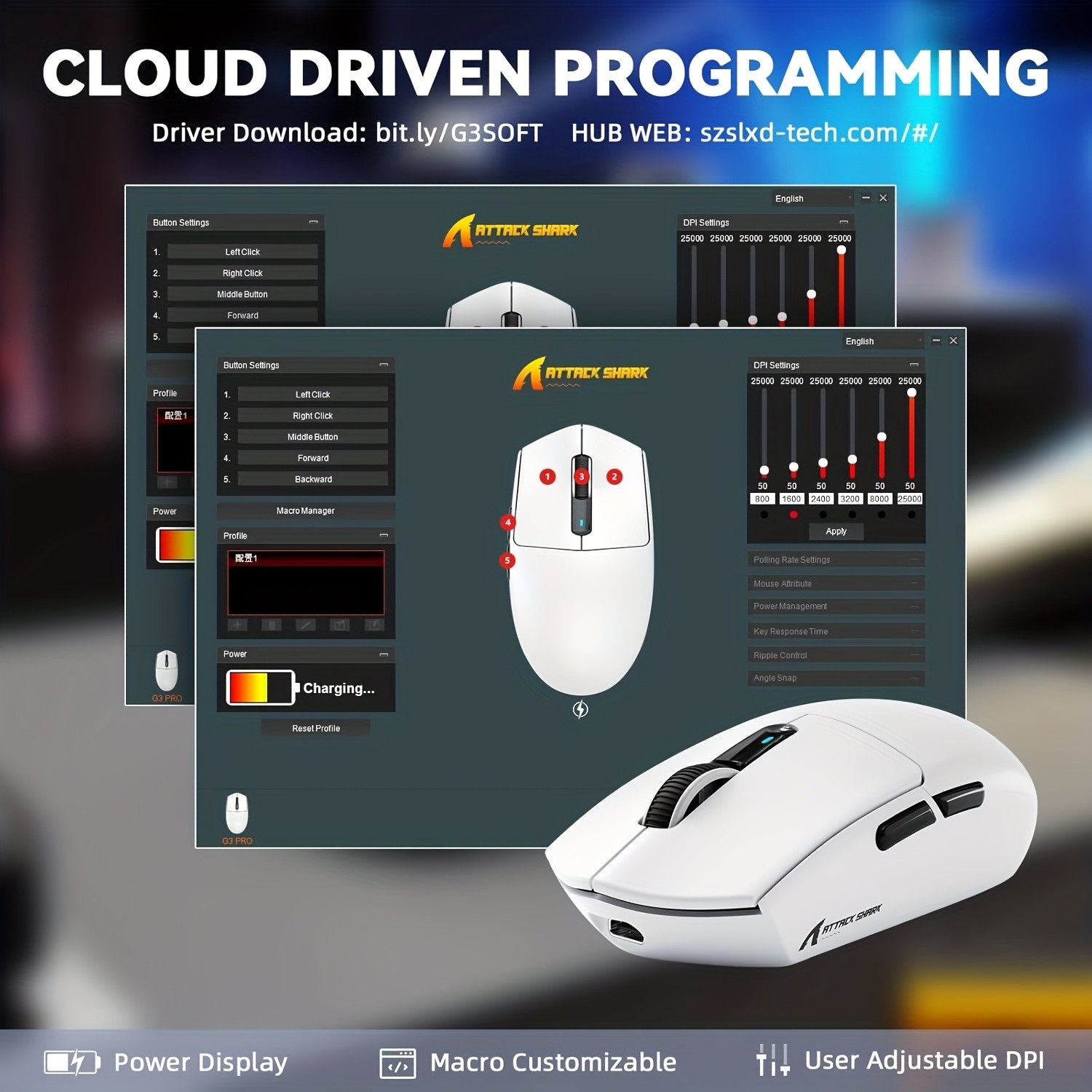 ATTACK SHARK G3PRO Wireless Gaming Mouse Pro-Level Precision and Freedom for NZ Gamers