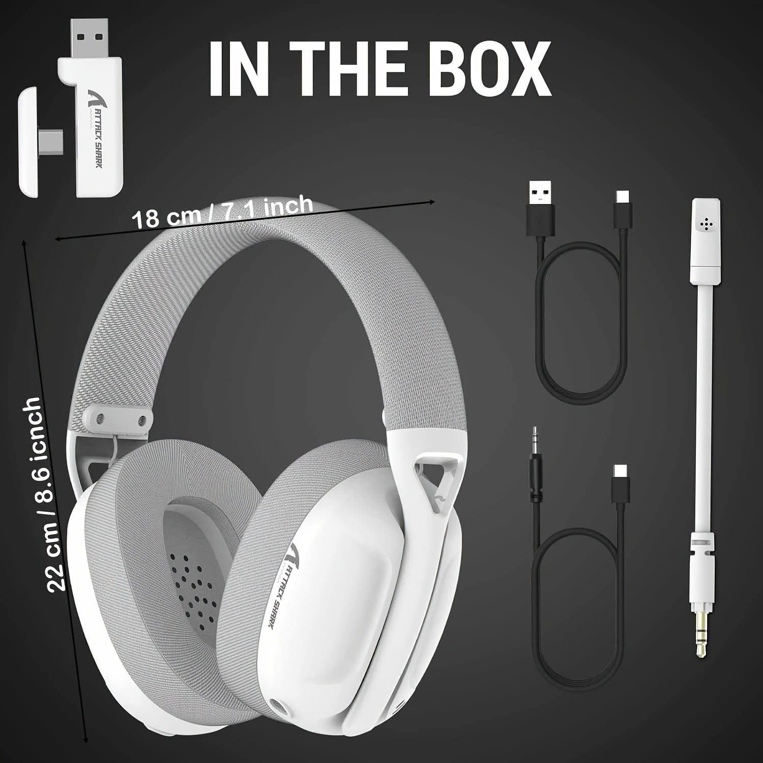 ATTACK SHARK Wireless Gaming Headset