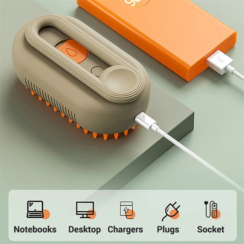 Steam Brush for Cats & Dogs