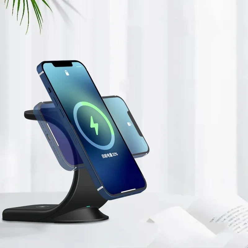 Three-in-one Magnetic Wireless Charger Bracket