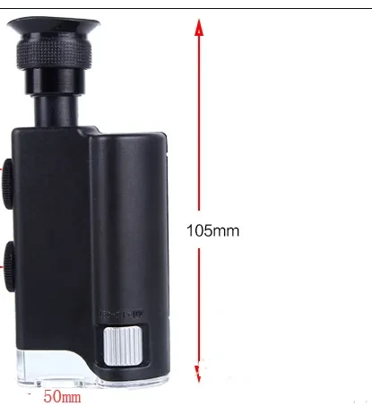 60 Times 100x Zoom Magnifier Mobile Phone Clip Microscope
