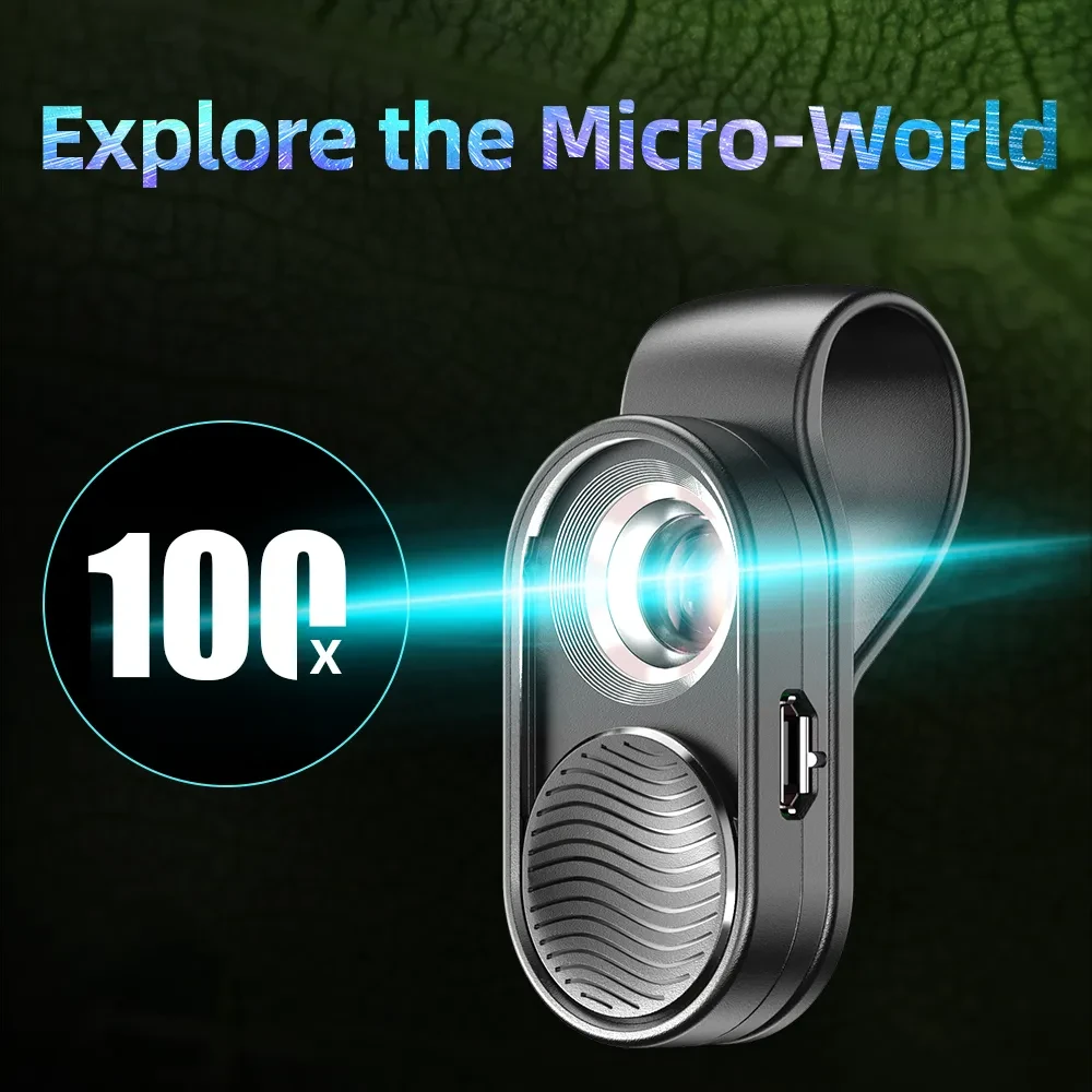 Portable mobile phone microscope