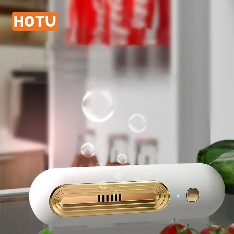 HOTU Kitchen Refrigerator Odor Remover Portable USB-Powered Odor Neutralizer for Fresh & Clean Spaces