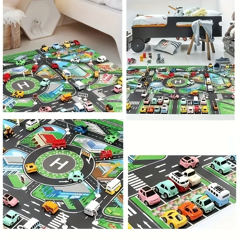 HOTU City Traffic Play Mat  Interactive Road Map for Learning & Fun
