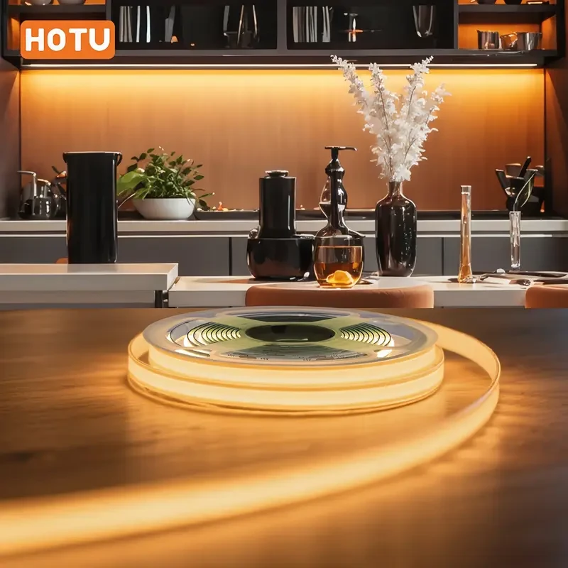 HOTU Thin COB LED Strip Light Flexible, USB-Powered & Dotless Modern Lighting