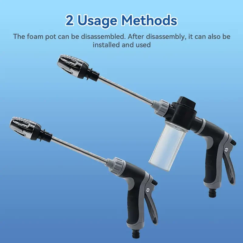 HOTU High-Pressure Car Wash Sprayer Adjustable, Durable & Powerful Cleaning Nozzle