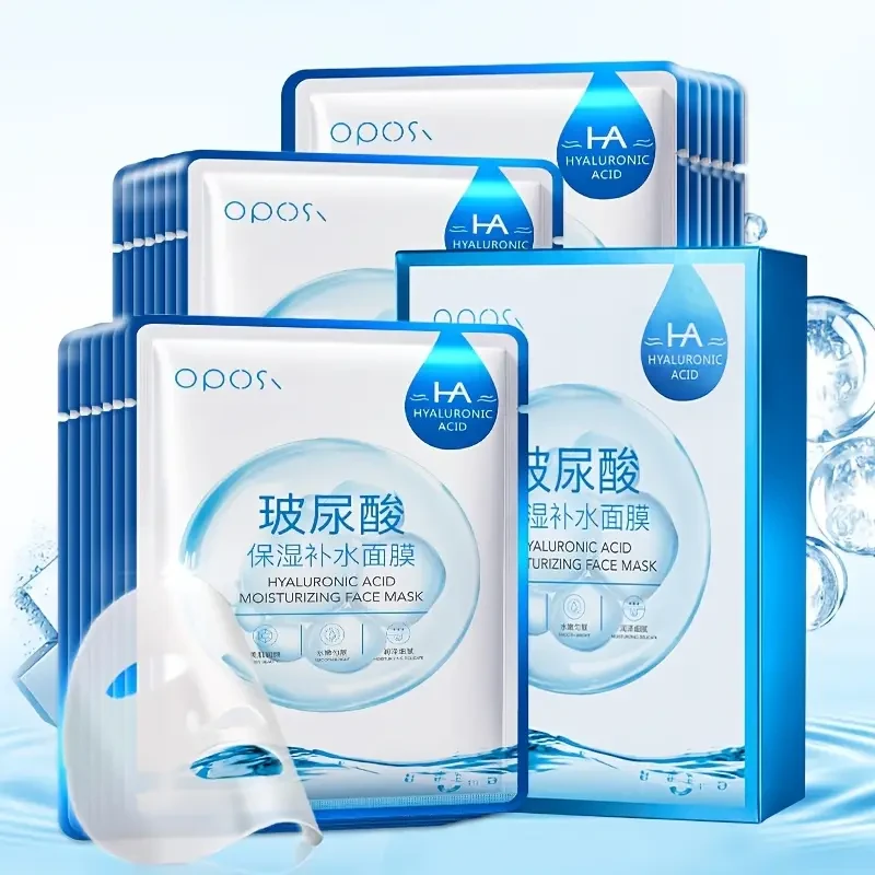 OPOSI Hydroxy Acid Moisturizing Mask Deep Hydration with Hyaluronic Acid (25ml 10 Sheets)