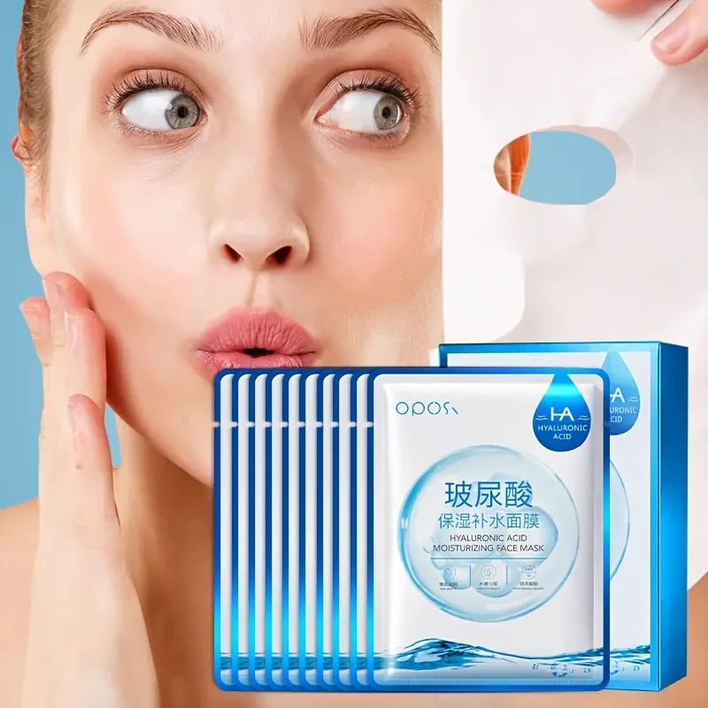 OPOSI Hydroxy Acid Moisturizing Mask Deep Hydration with Hyaluronic Acid (25ml 10 Sheets)