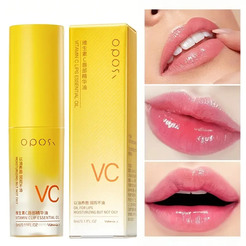 OPOSI Vitamin C Lip Essence Oil  Moisturising, Glossy & Nourishing Lip Care