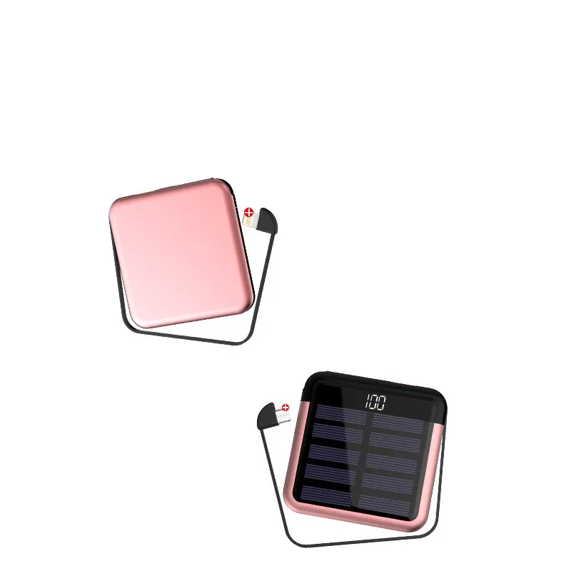 Solar Mini Power Bank 5000mAh Ultra-Thin Polymer Power Bank