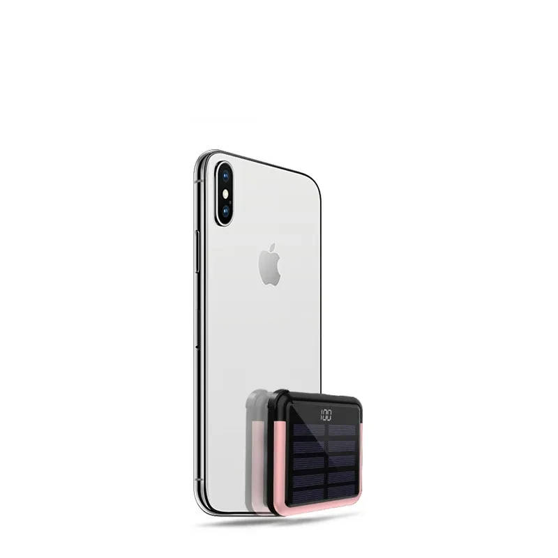 Solar Mini Power Bank 5000mAh Ultra-Thin Polymer Power Bank