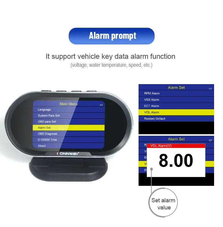 Ebay Wish Kw206 Car Fault Scanner Head-Up Display Combo