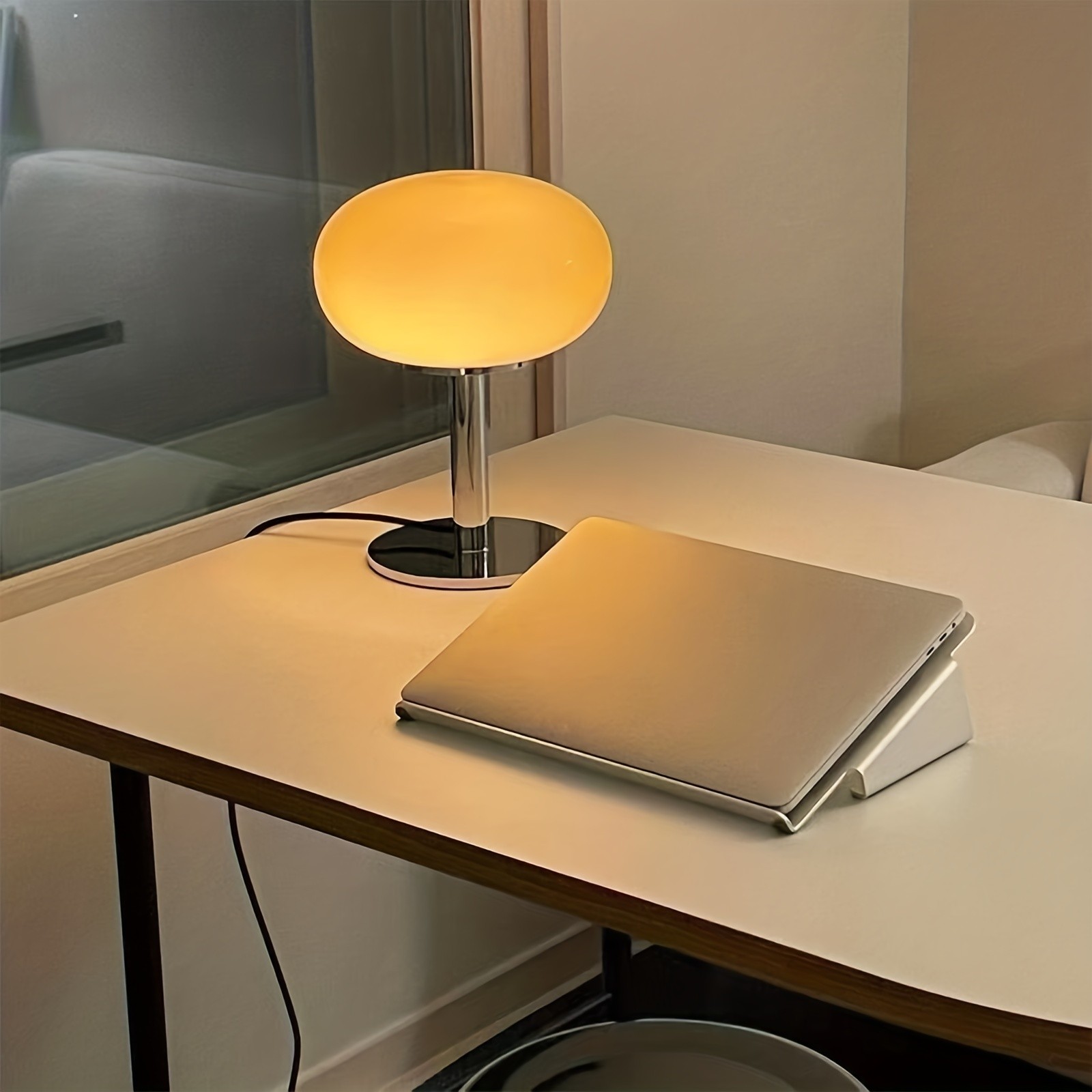 GENAI Murano Glass Table Lamp  Dimmable USB Ambient Lighting for Modern Kiwi Spaces
