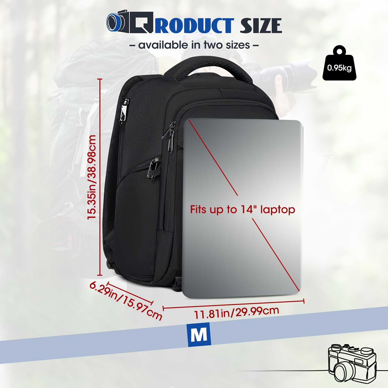 RAINSMORE Camera Backpack  Professional Protection for Photographers on the Move