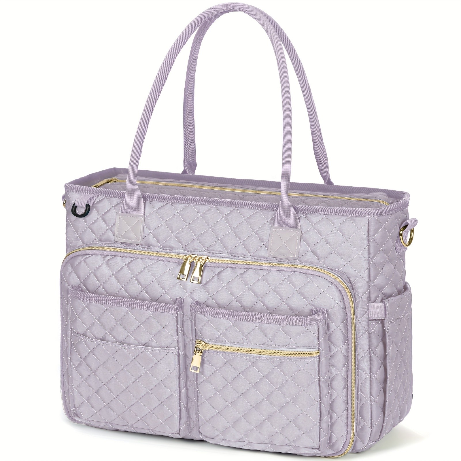 NUBILY Womens 15.6-Inch Teachers Laptop Bag Professional Work Tote with Insulated Pocket & Crossbody Strap