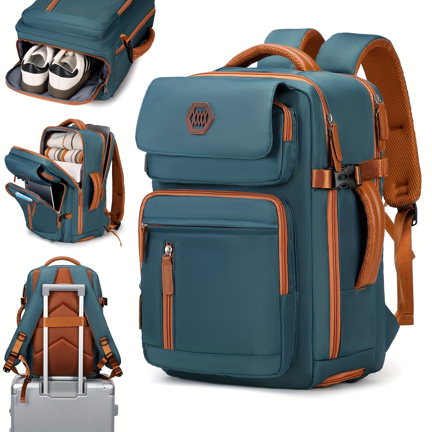 ENOSHI Airline-Approved 39.62 cm Laptop Travel Backpack Durable, Sleek & Multi-Functional Backpack for Travel, Work & Daily Adventure